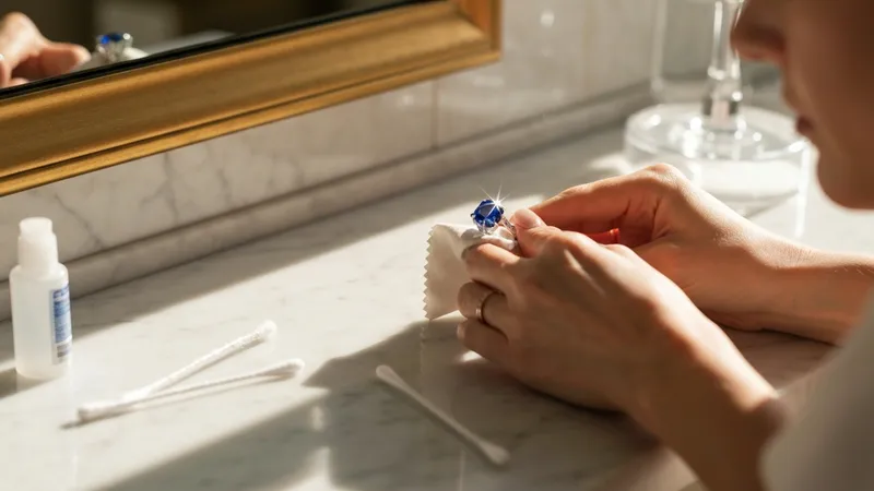 Entretien de la bague saphir
